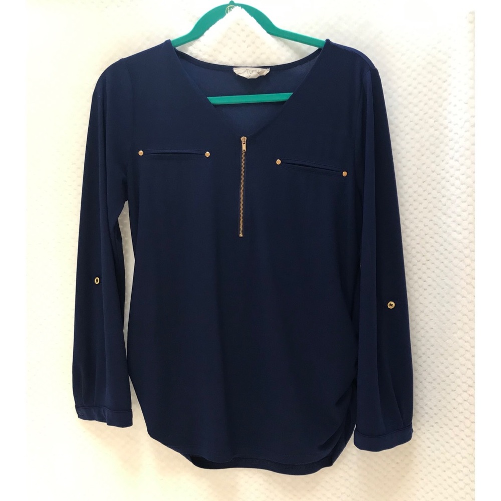 🤰 Cobalt blue maternity blouse